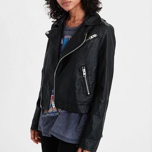 Cropped AE moto jacket